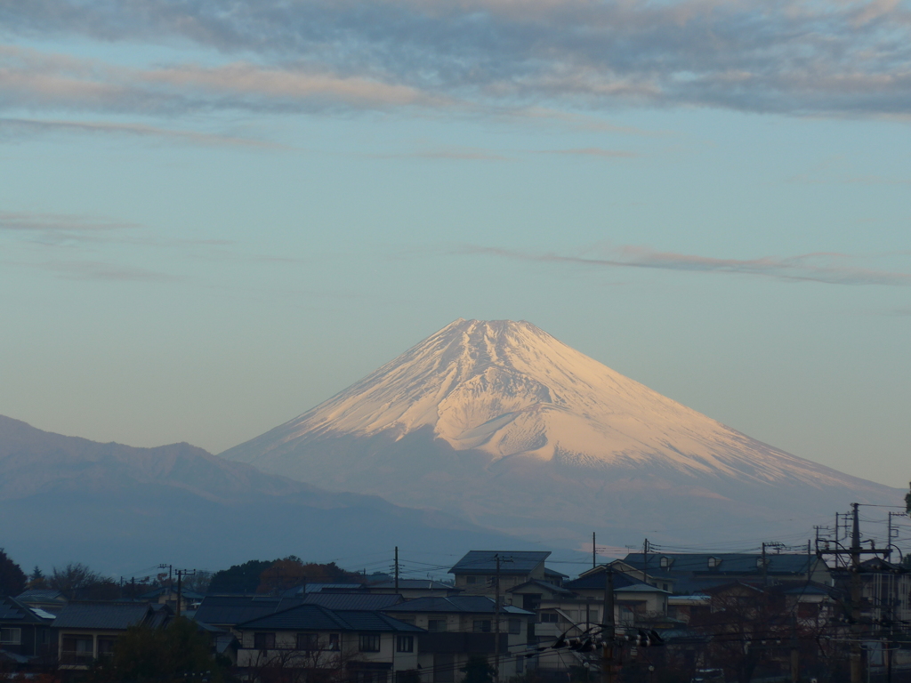 11月28日　朝の富士山