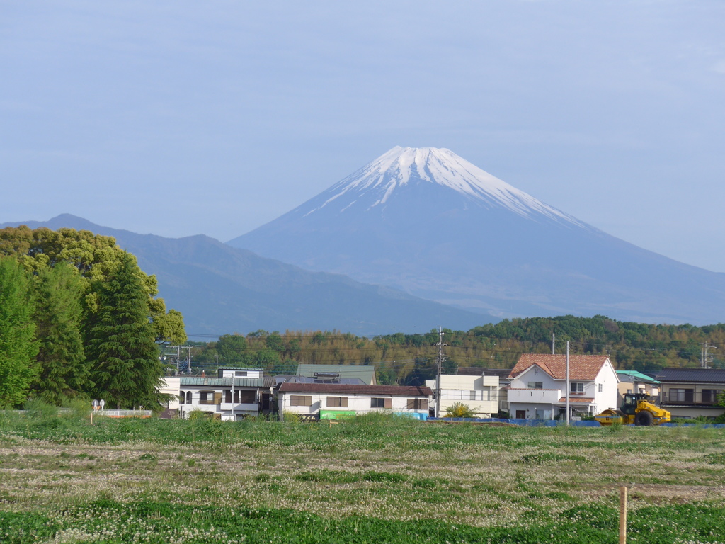 P1080990　野原と富士山