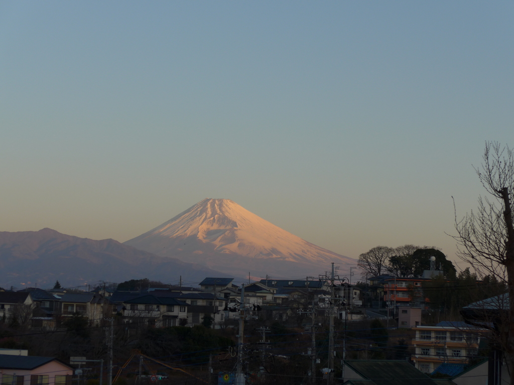 P1070297　２月17日 今朝の富士山