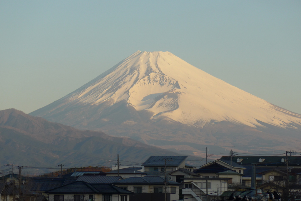 P1200308　2月19日 今朝の富士山