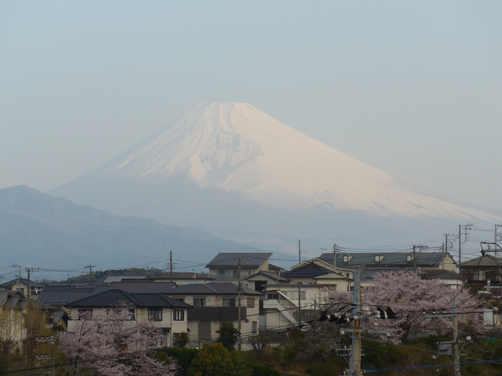 P1080155　４月１日 朝の富士山