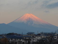 12月11日　朝の富士山