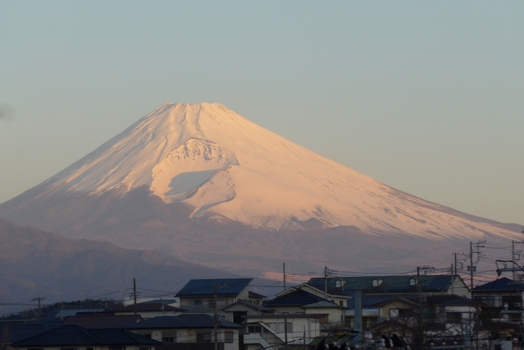 P1250989　2月16日 今朝の富士山