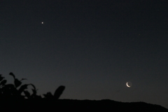 P1023261　1月30日6時９分 月と金星と火星