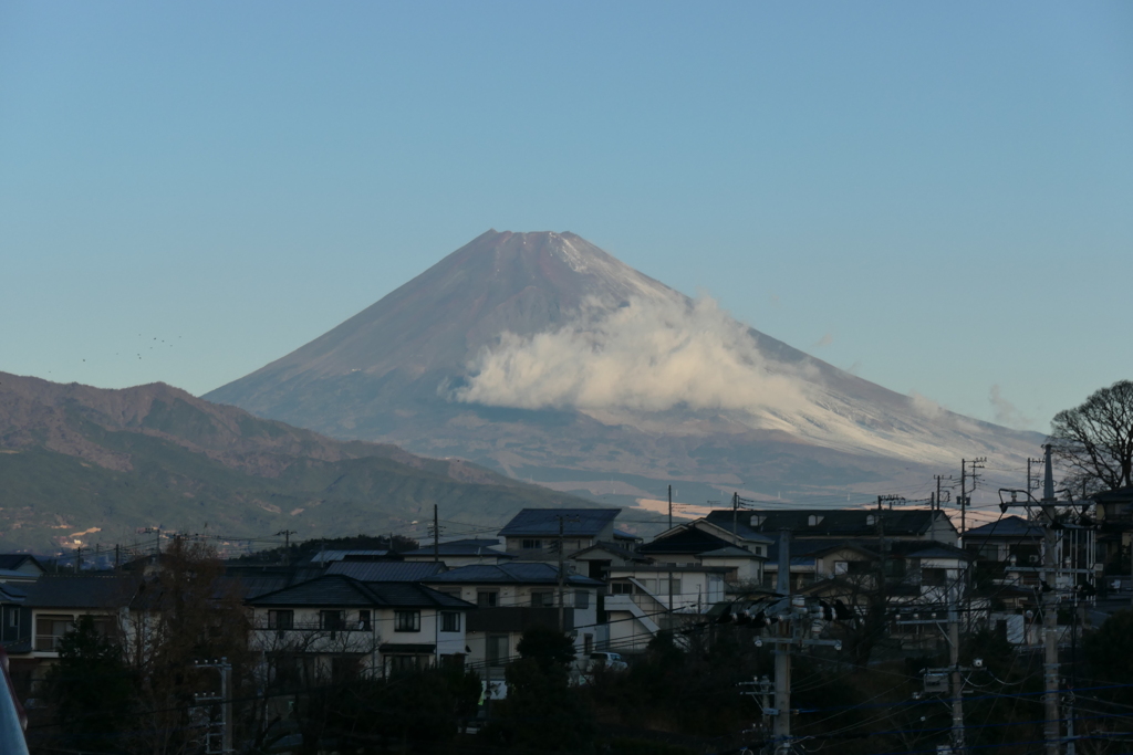 P1000354　12月20日 今朝の富士山