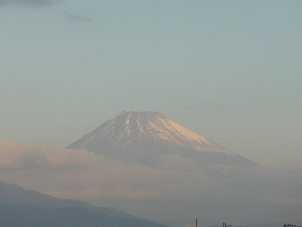 今朝の富士山