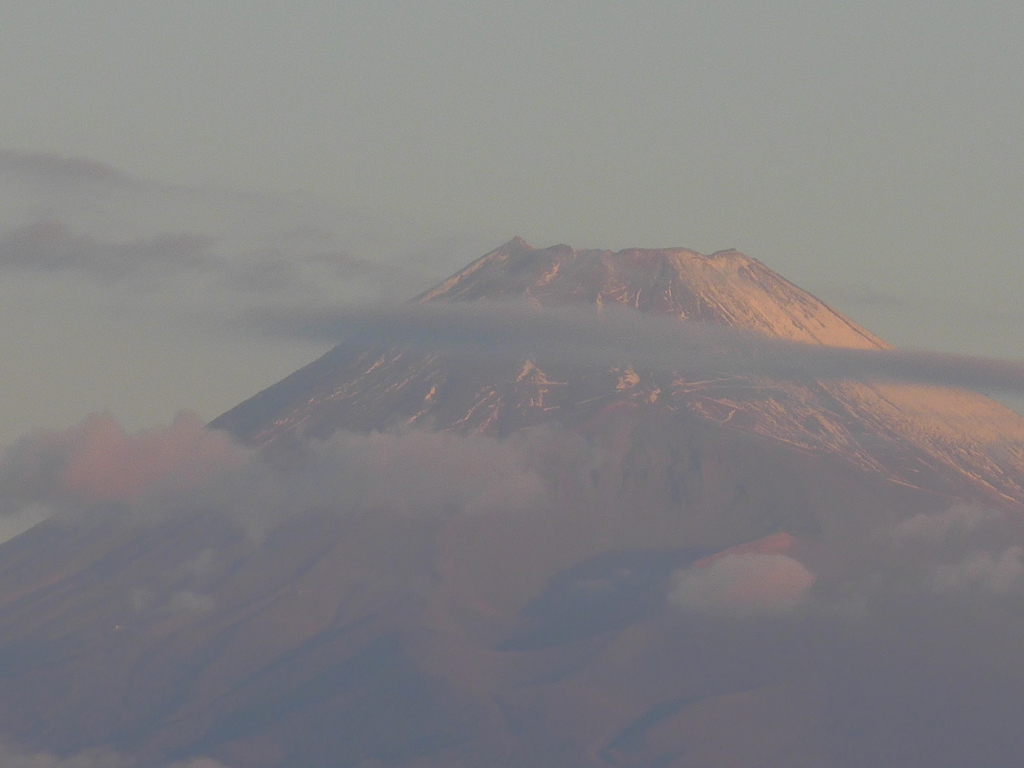 １１月１３日　朝の富士山