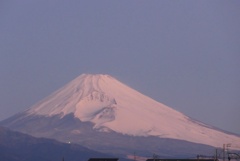 P1190786　1月20日 今朝の富士山（6時41分）