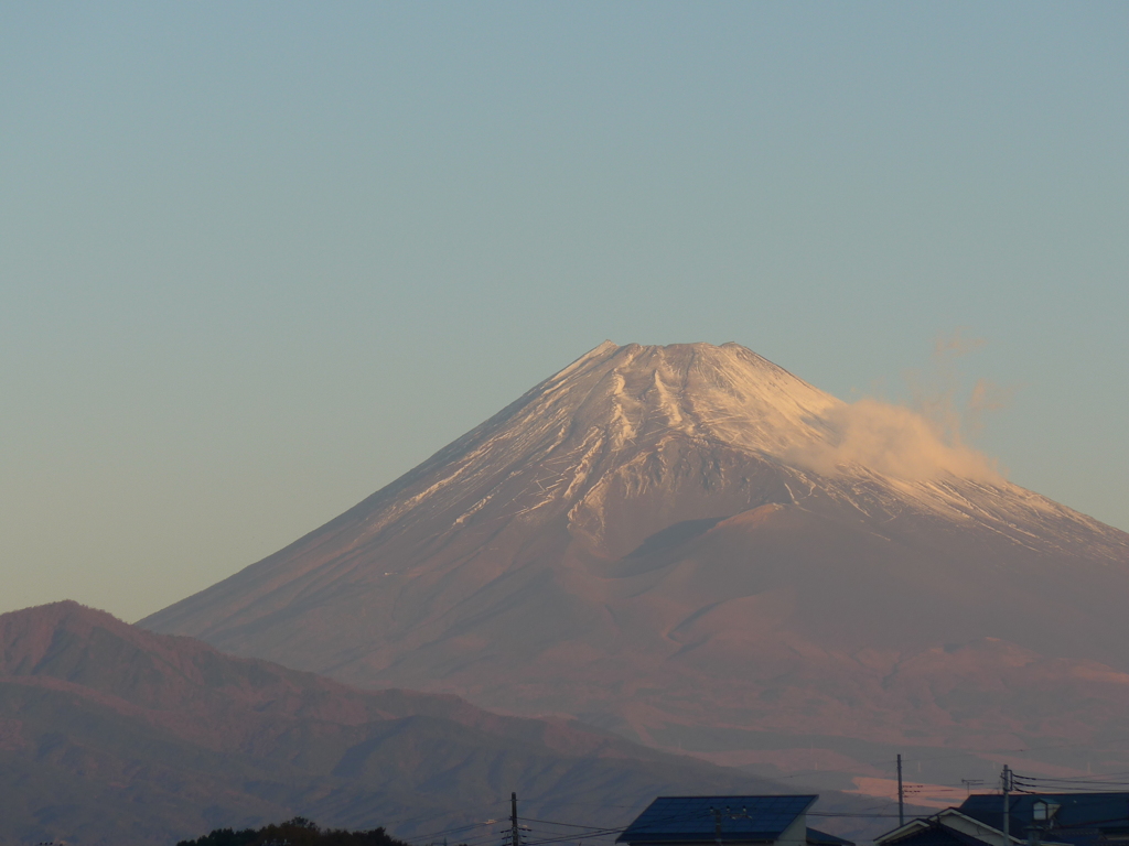 １１月１６日　朝の富士山
