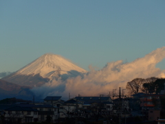 12月25日　今朝の富士山