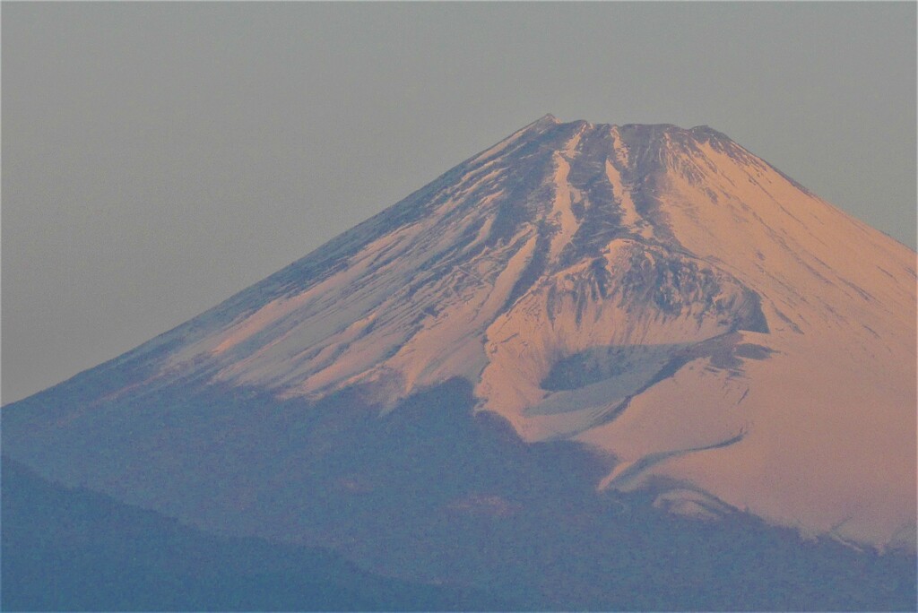 P1250942 (2)　2月13日 今朝の富士山