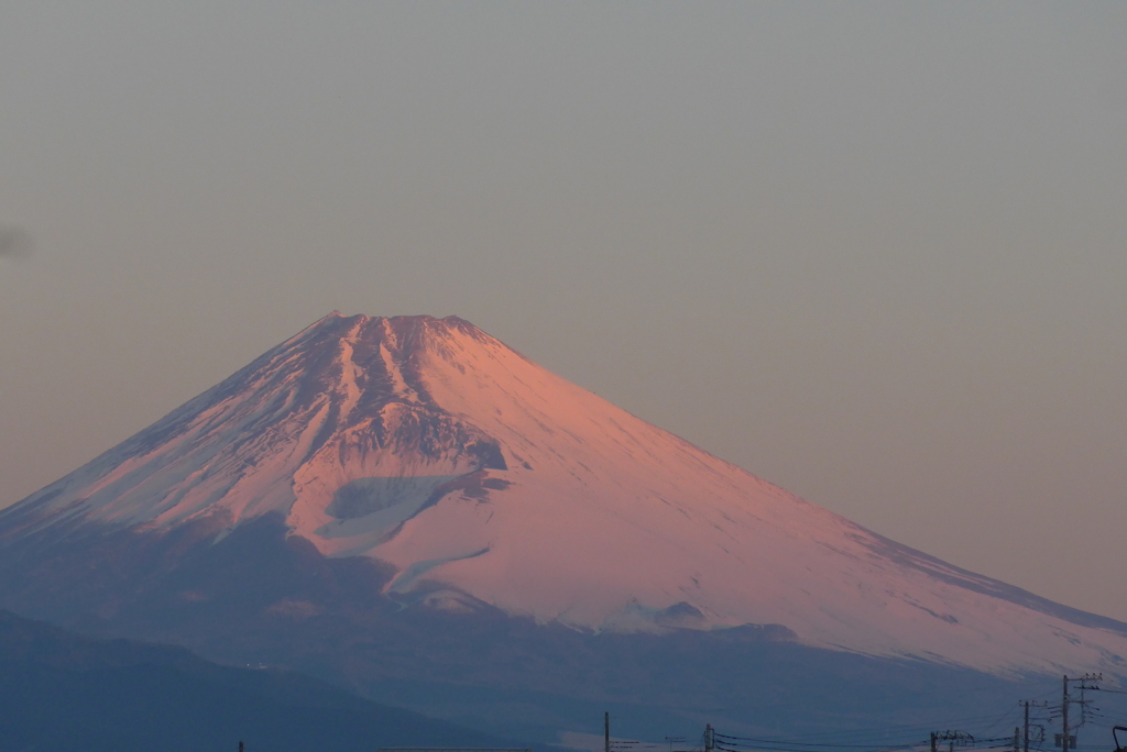 P1250905　2月11日 今朝の富士山
