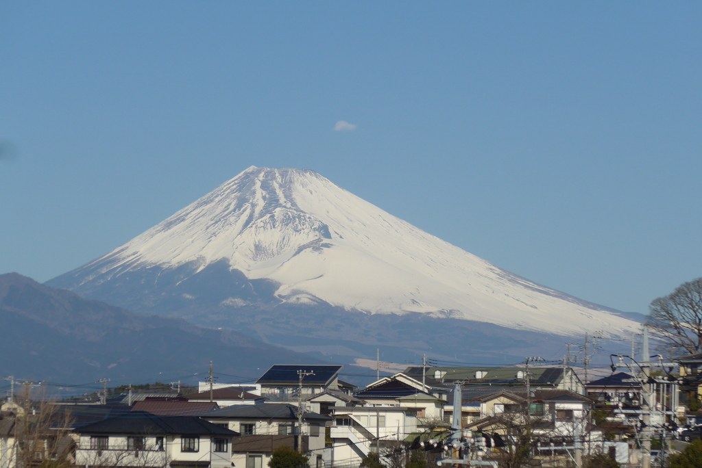 P1250888　2月6日 今朝の富士山