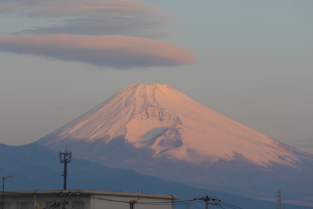 P1190697 (2)　昨年1月12日の朝の富士山