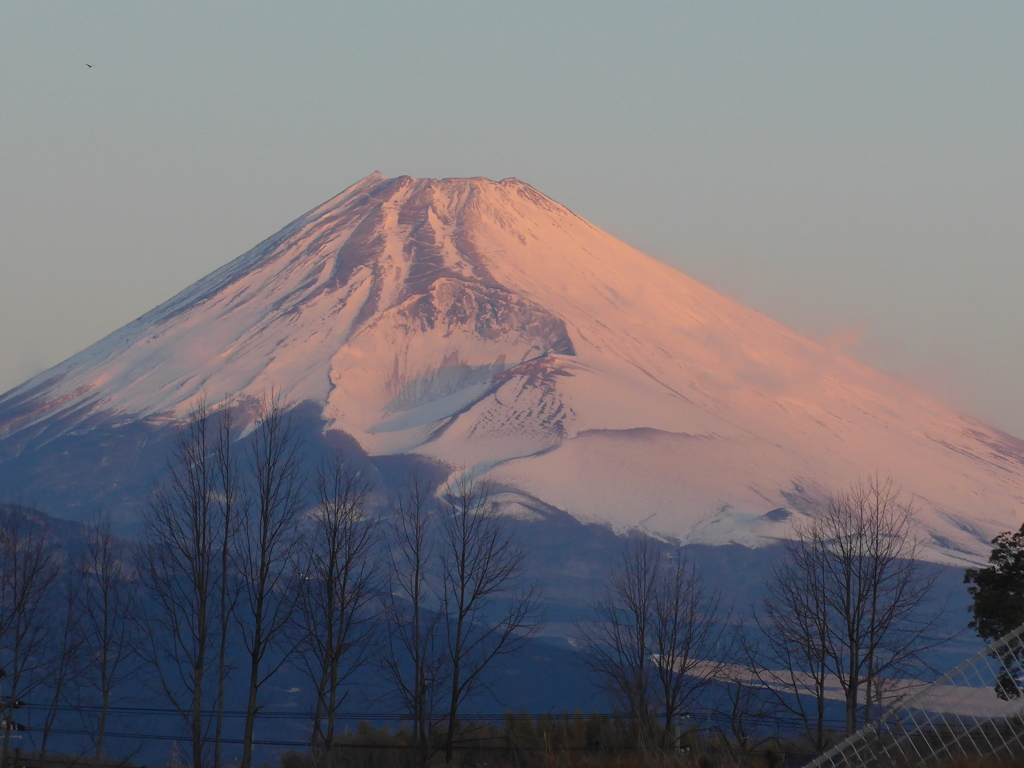 P1070158　１月25日 今朝の富士山