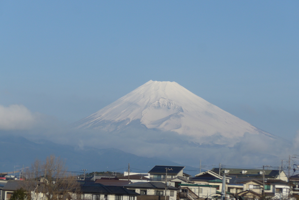 P1340910　2月24日 今朝の富士山