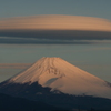 P1057489　1月23日 朝焼け富士と吊るし雲