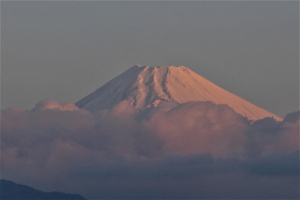 P1260487 (2)　3月23日 朝焼け富士