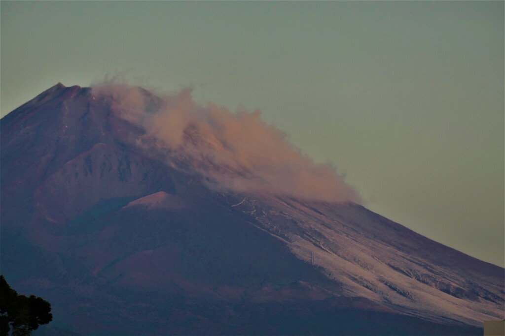 P1000329 (2)　12月19日 今朝の富士山