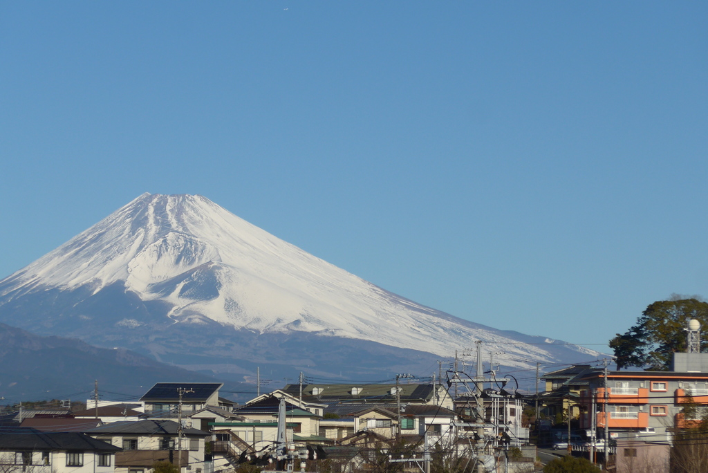 P1370377　2月9日 今朝の富士山