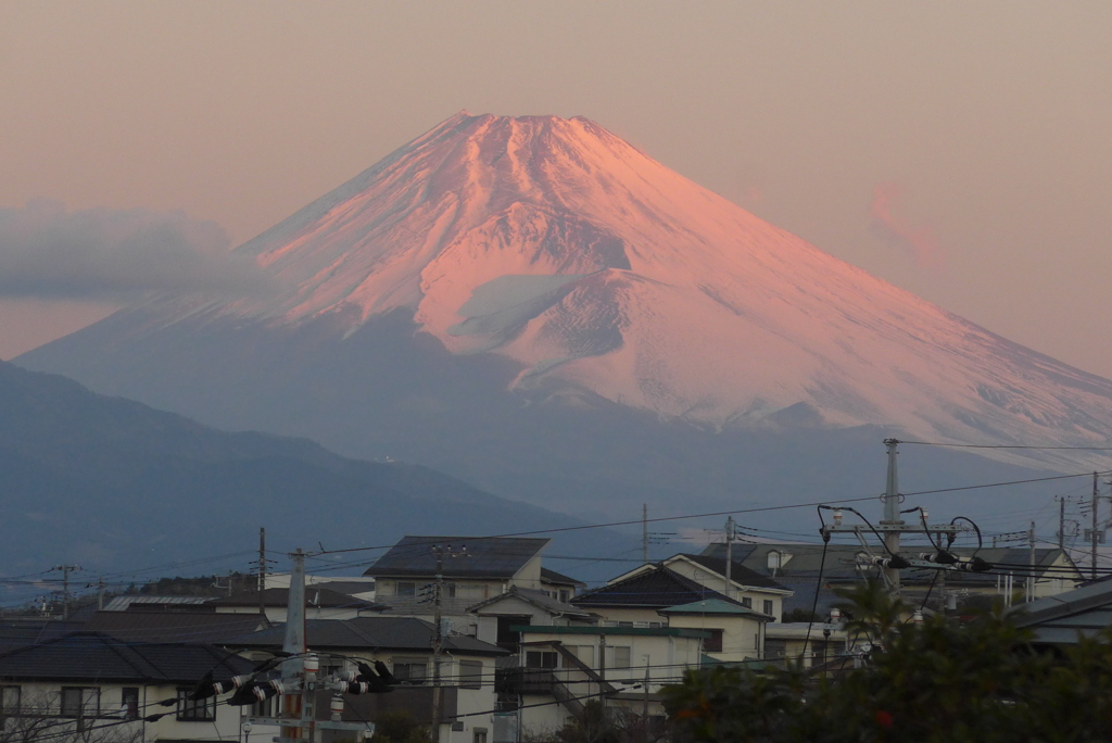 P1370327　1月29日 今朝の富士山