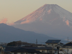 12月30日　夕暮れの富士山