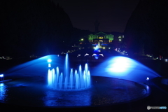 噴水広場ライトアップ青Ｌ
