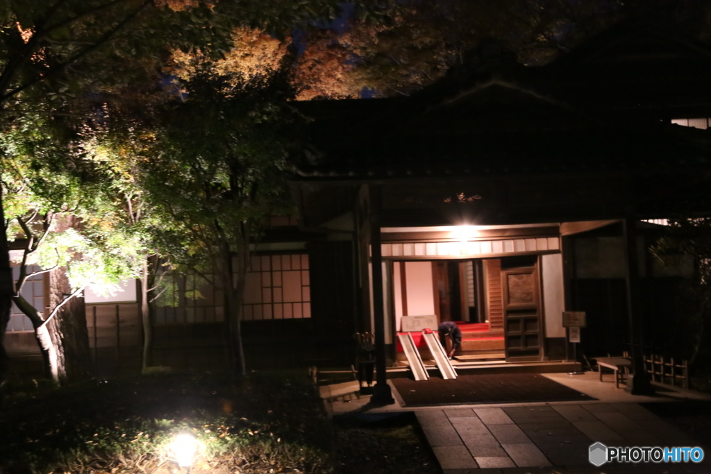 江戸東京たてもの園　ライトアップ　西川家別邸