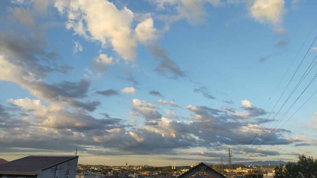 パノラマ青空と雲2