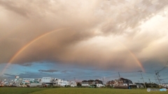巨大な虹と雲２