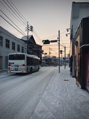 冬の道