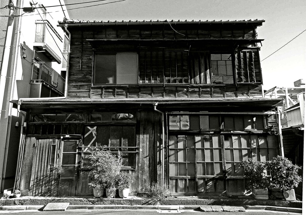 昭和の残像99 木の家正面 京島 墨田区 2009年1月