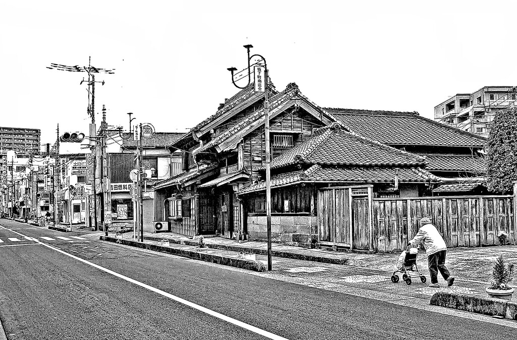 昭和の残像170 出桁町木造家屋 鳩ヶ谷界隈 埼玉県 2008年1月