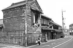 昭和の残像171 土蔵と郵便ﾎﾟｽﾄ 鳩ヶ谷界隈 埼玉県 2008年1月
