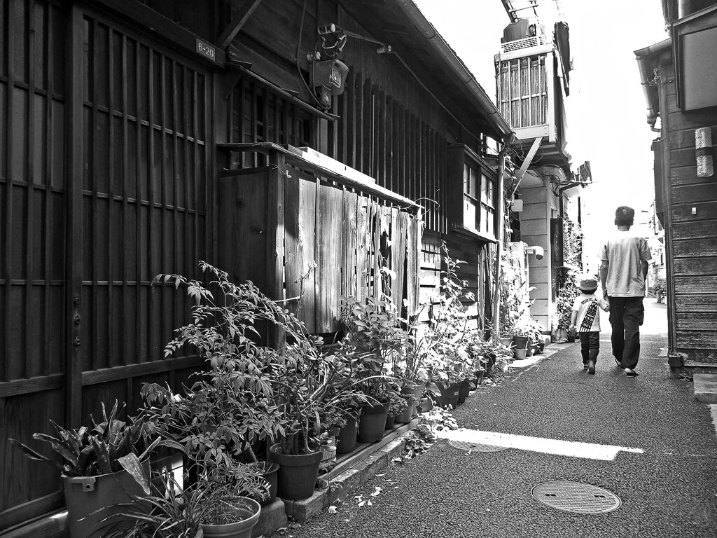 昭和の残像55 路地歩く 根津 文京区 2011年5月