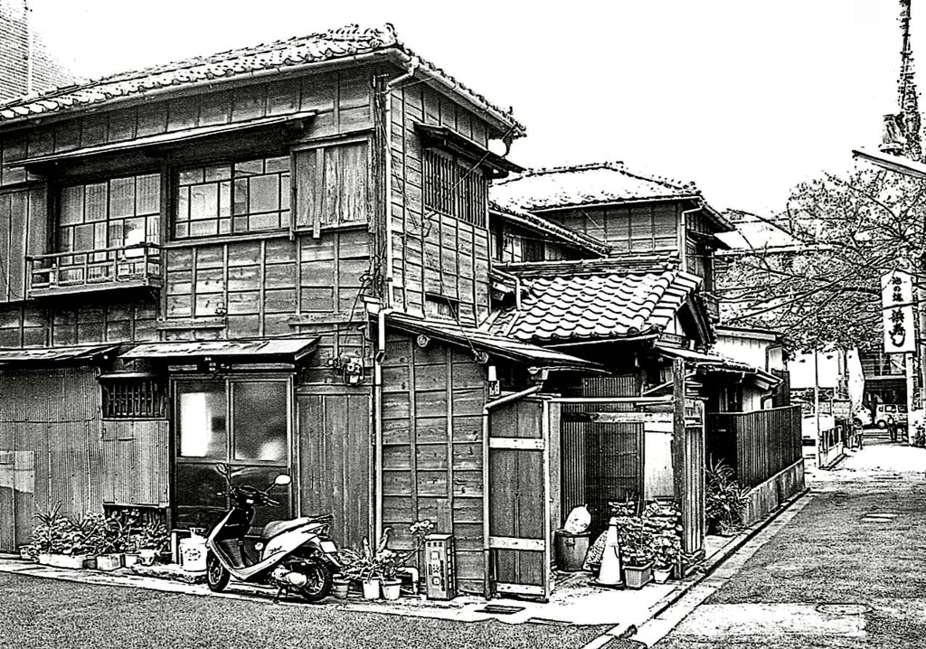 昭和の残像86 木造家屋 池之端四丁目 台東区 2007年11月