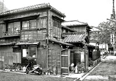 昭和の残像86 木造家屋 池之端四丁目 台東区 2007年11月