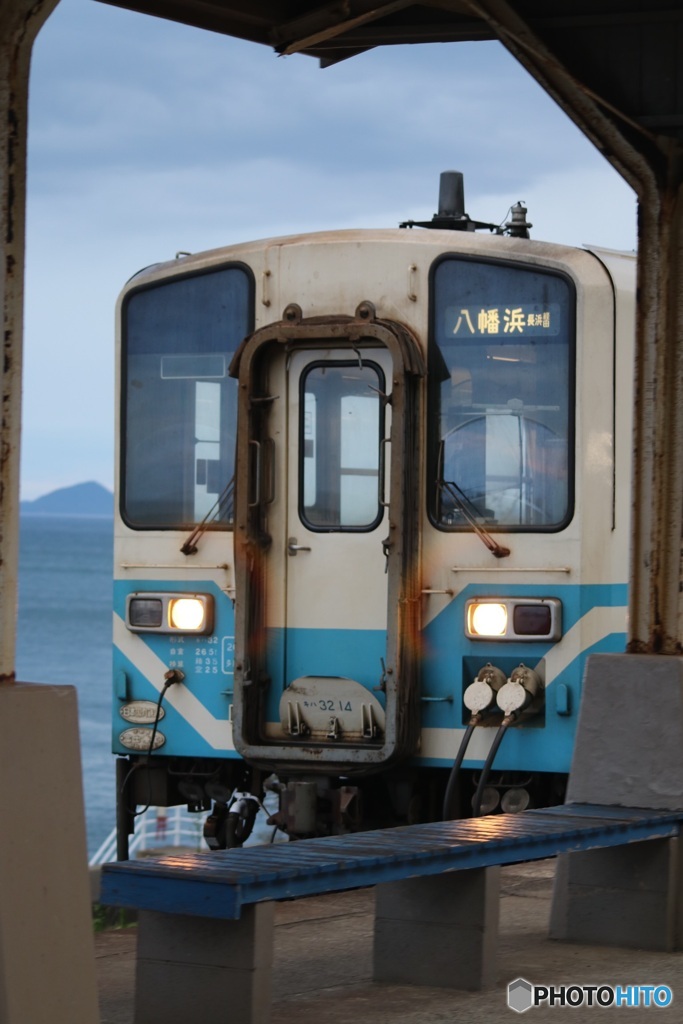 下灘駅　八幡浜行き