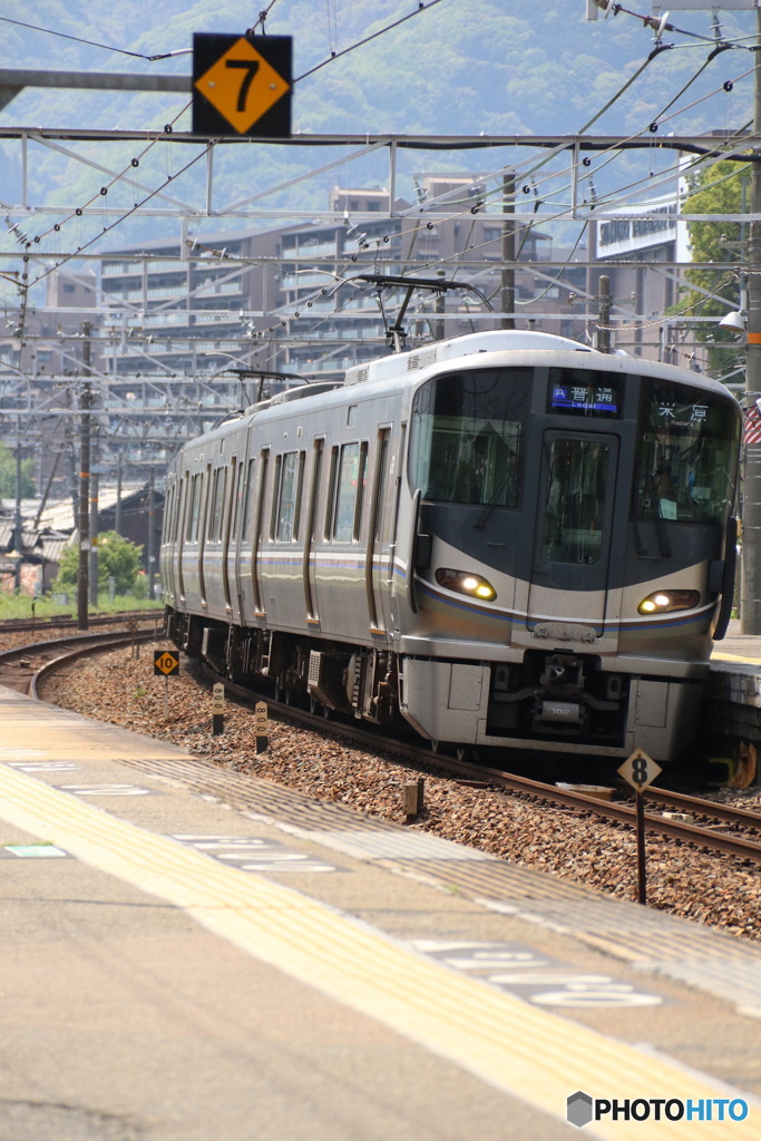 山崎駅にて