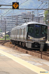 山崎駅にて