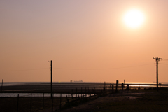 夕日