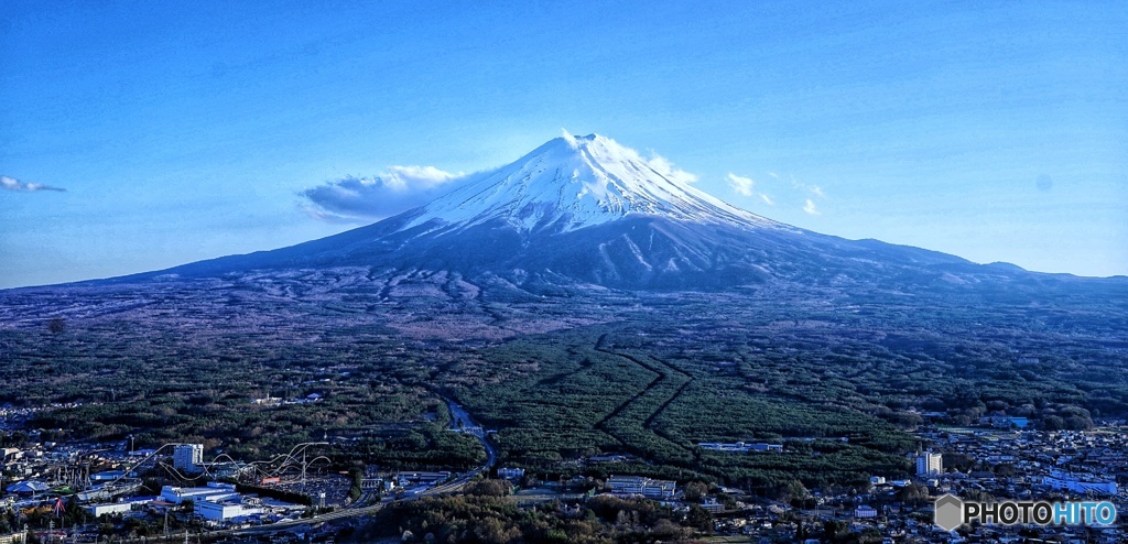 快晴の富士