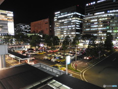 夜の博多駅