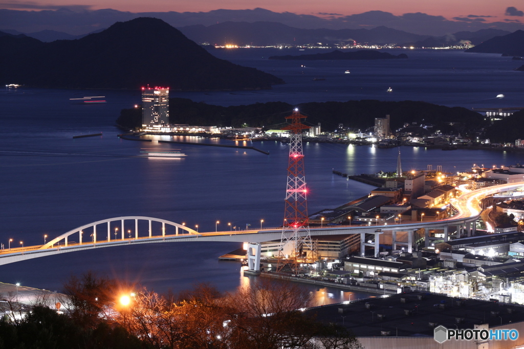 黄金山の夜景1（カップルに負けないぞ）