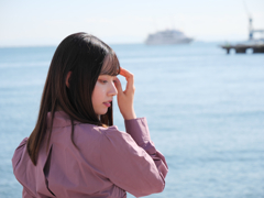 初秋の港にて７