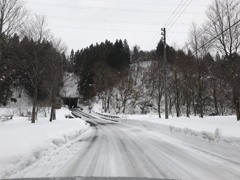 雪の道