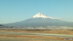 雪かぶる富士