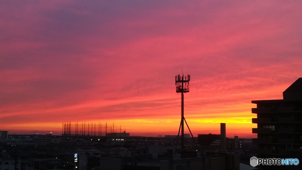 夕焼け！