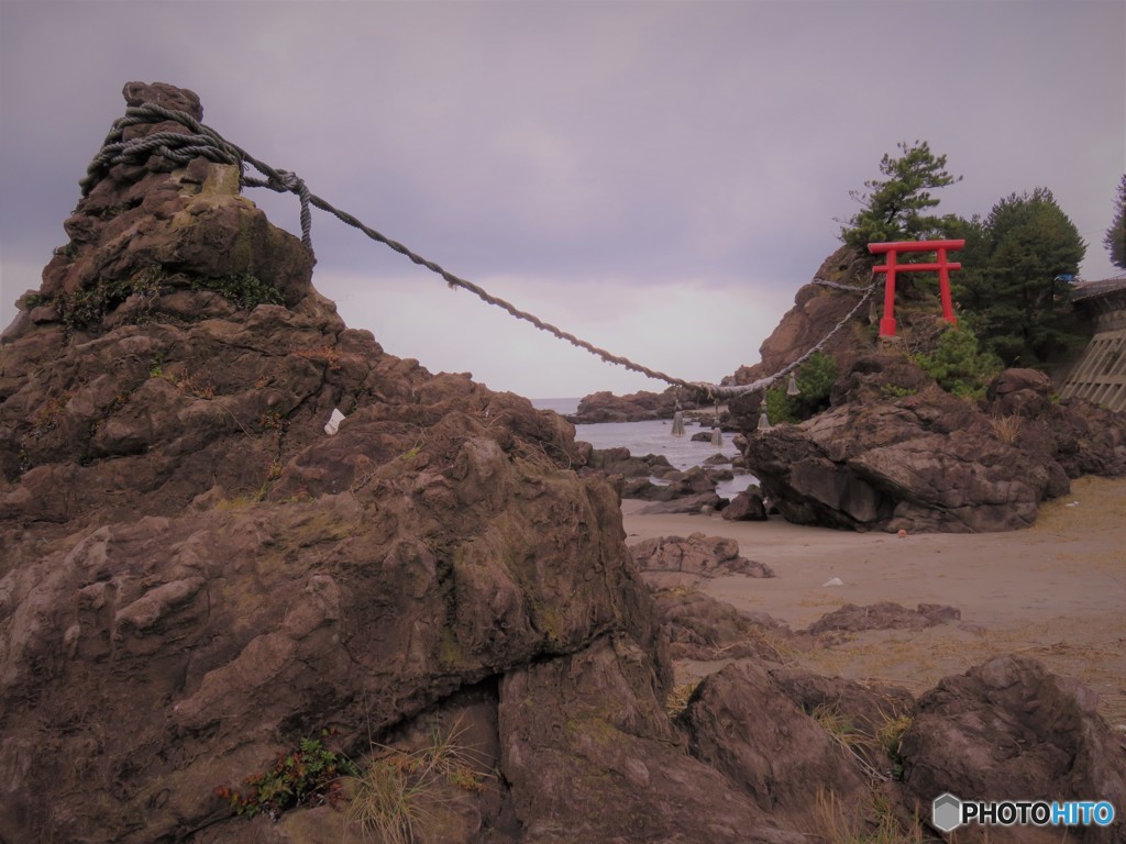 固い絆の夫婦岩