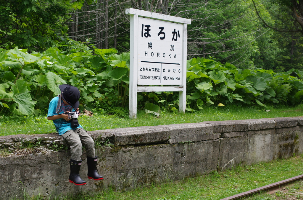 20170702　幌加駅跡　カメラ男子